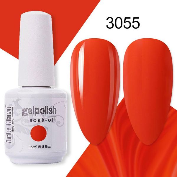 

nail gel arte clavo 15ml autumn colors varnish soak off uv polish gellak hybrid semi permanent nails art manicure, Red;pink
