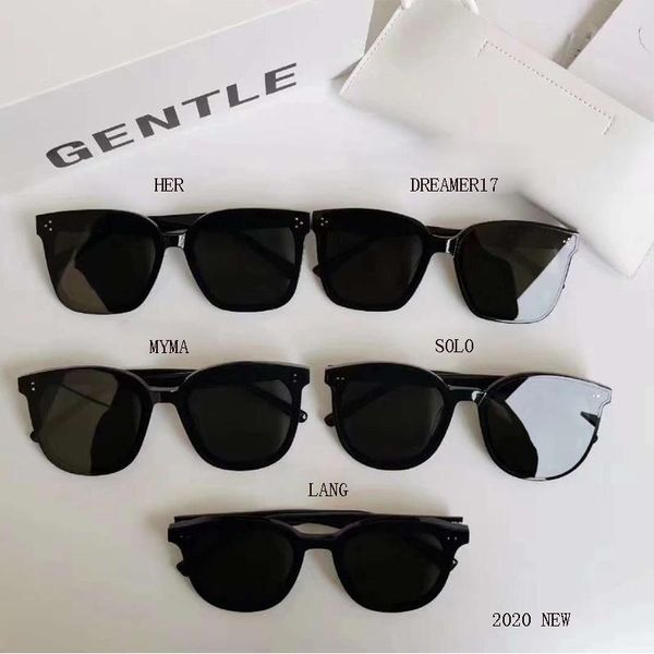 

sunglasses 5 style 2021 korea brand design gentle women men acetate superior quality with oringnal case, White;black