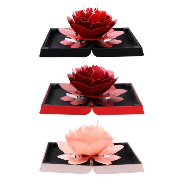 

gift wrap rotating rose ring box creative wedding valentine jewelry storage