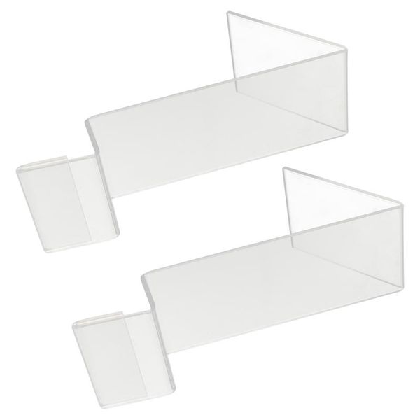 

clothing & wardrobe storage 2pcs clear display shoe stand sneaker rack toddler bracket