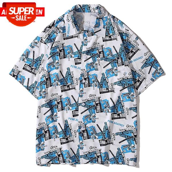 

aelfric eden hip hop shirts men letter print fashion streetwear hawaii beach shirt 2020 summer casual cotton male oversized #jo4l, White;black