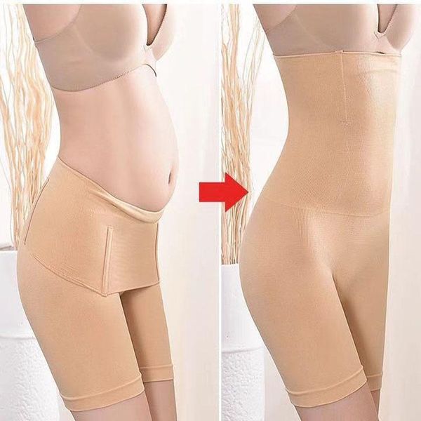 Shapers Shapers Spanx Shaper Shaper Plus Sine Women Shapewear Calcinhas Cantizadas Pugilizador de Alta-cintura Cama de Algodão Cintura emagrecimento