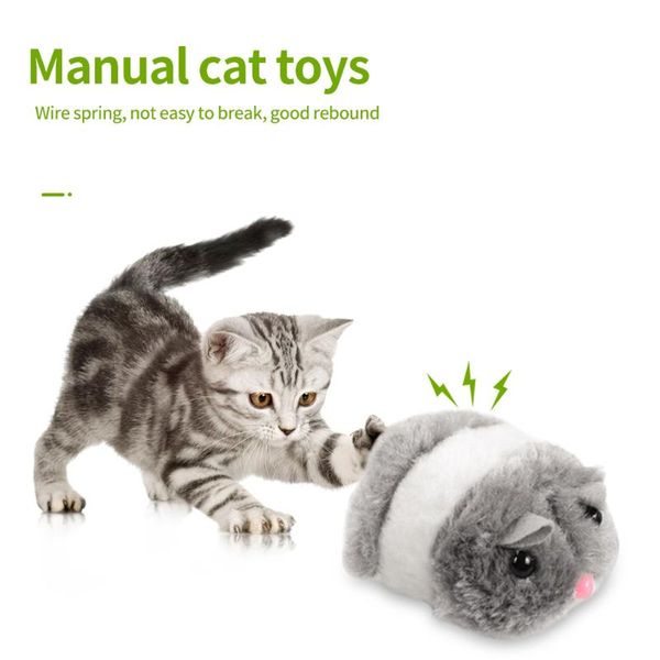 

cat toys fleece false mouse kitten interactive mechanical rat pet supplies