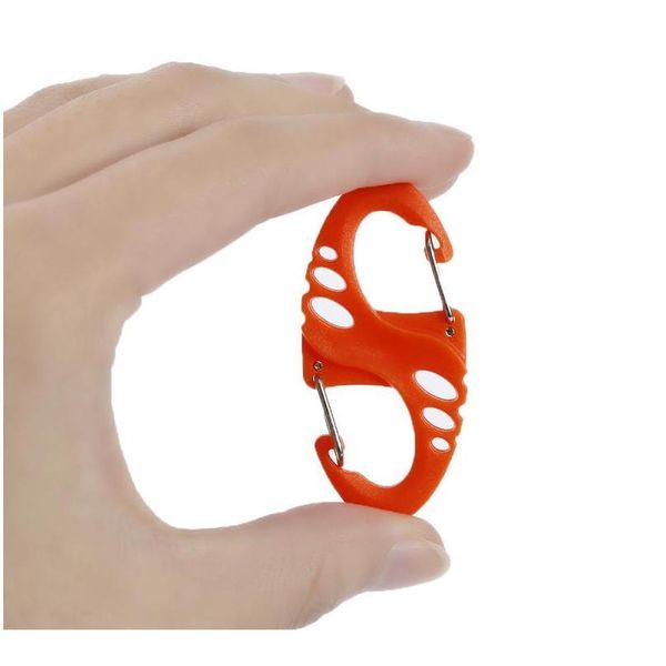 

5pcs camping hiking 8-shaped carabiner clip hook outdoor camping climbing snap clip hiking buckle outdoor camp jlltqn