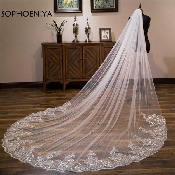 

bridal veils arrival white ivory veil 2021 velo de novia sluier wedding in stock accessories voile mariage, Black