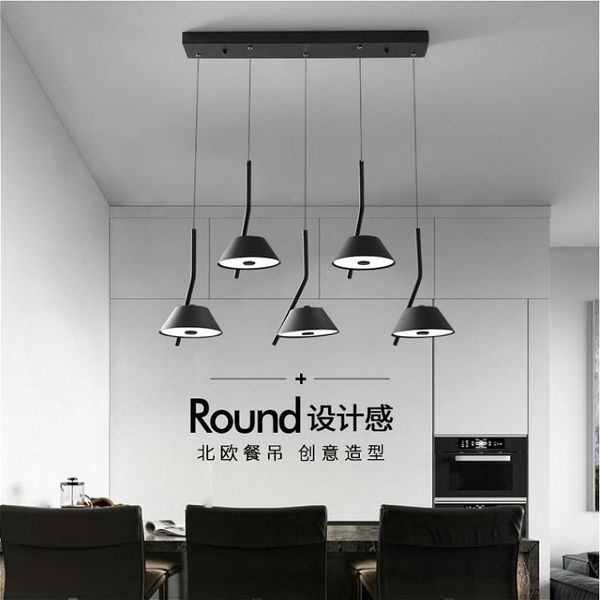 

pendant lamps modern led restaurant chandelier lighting nordic black long lamp kitchen bar cafe home interior decorative
