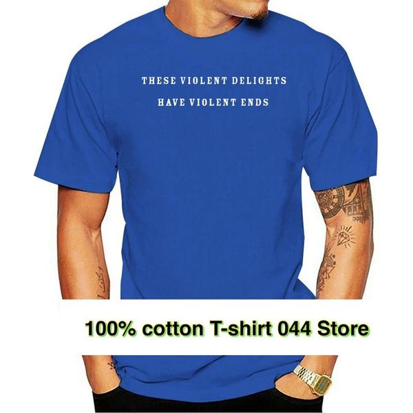

men's t-shirts en el mundo occidental 2021 camiseta violentos placeres violentas termina, White;black