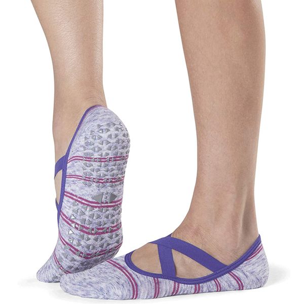 

straight dispensing non slip yoga socks toesox professional women's fitness sports socks printed pilates socks c0224, Black;white