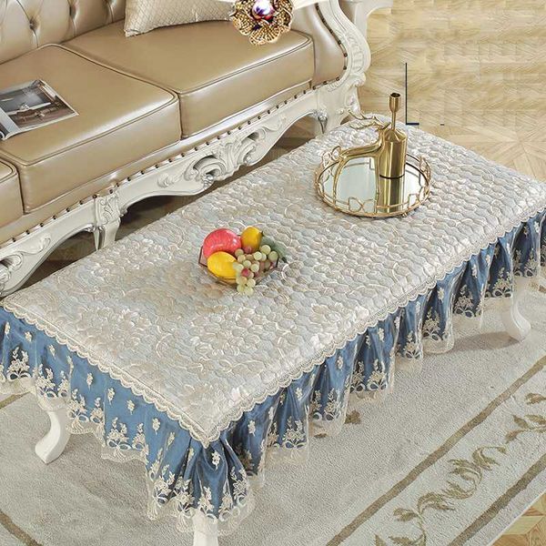 

table cloth european jacquard for coffee washable rectangular dustproof protective cover tablecloth cabinet mat