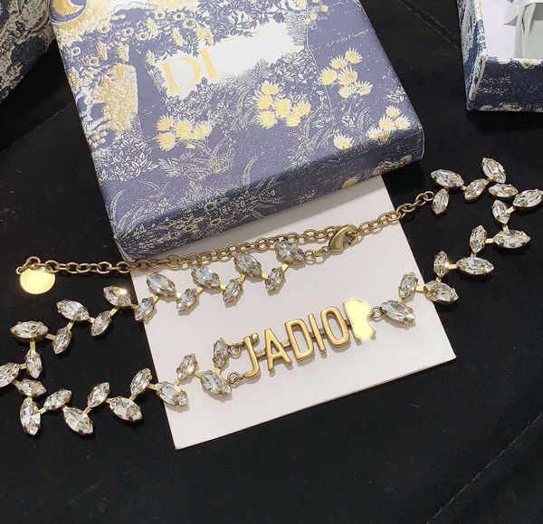 

dijia / dajia wheat ear brass letter clavicle chain horse eye necklace, Silver