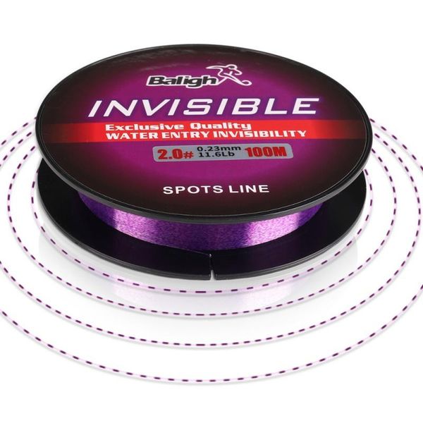 

braid line 100m nylon fishing purple transparent fluorocarbon coated monofilament leader carp wire accessories