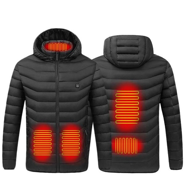 

men's jackets everland winter 5slices heated jacket techwear windbreaker coat fishing wear hoodie motorcycle, Black;brown