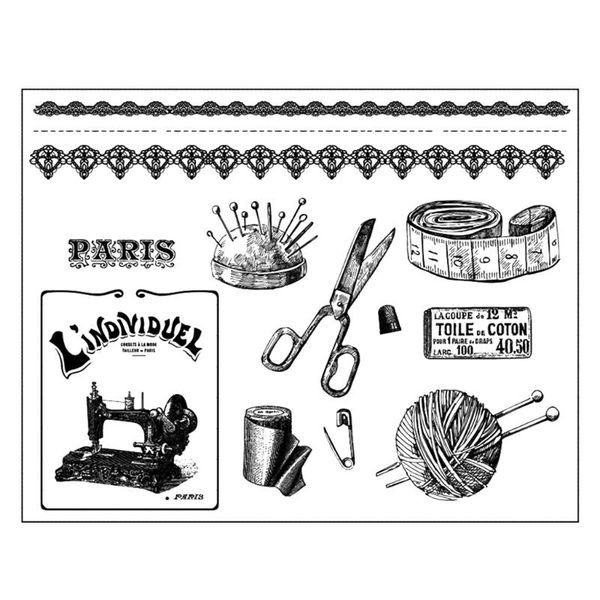 

gift wrap sewing scissors silicone clear seal stamp diy scrapbooking embossing po