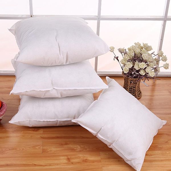 

1pc 45Ã45cm standard white pillow cushion core inner filling soft throw seat pillow interior car home decor insert white #a