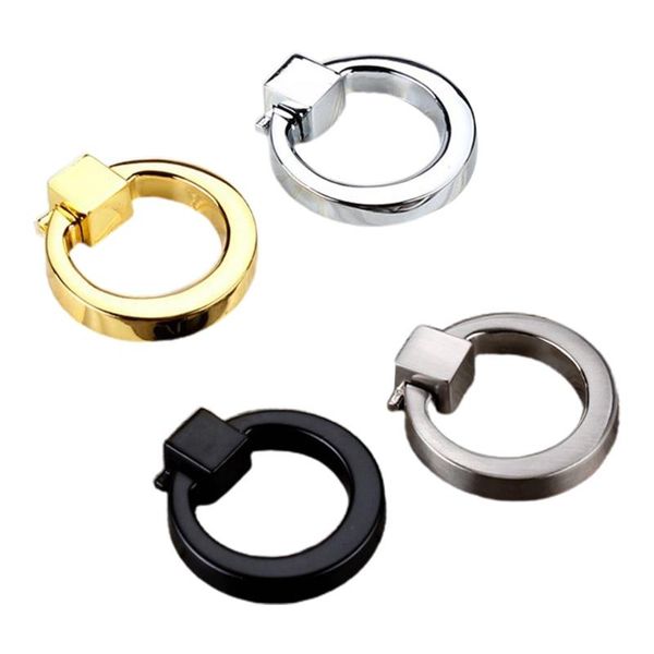 

handles & pulls zinc alloy cabinet drawer handle circle cupboard simple wardrobe 40je