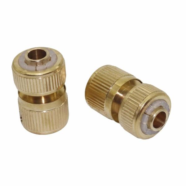 

watering equipments 2 pcs garden brass connector water quick waterproof joints pipes car wash gun fittings