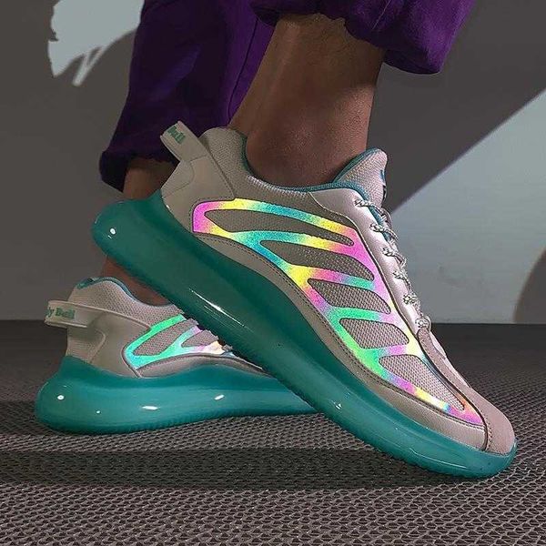 

jueying men's sho 2021 breathable popcorn casual nightwalker running trend