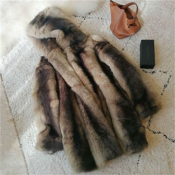 

2021 new high-end fashions women's fur coat s105 xl86, Black