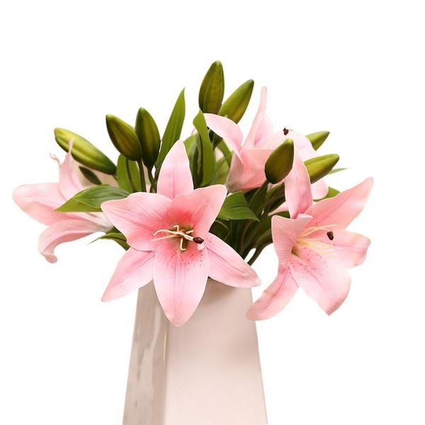 

3 heads decoration butterfly orchid phalaenopsis artificial latex orchids flower for wedding beauty home wedding flowers