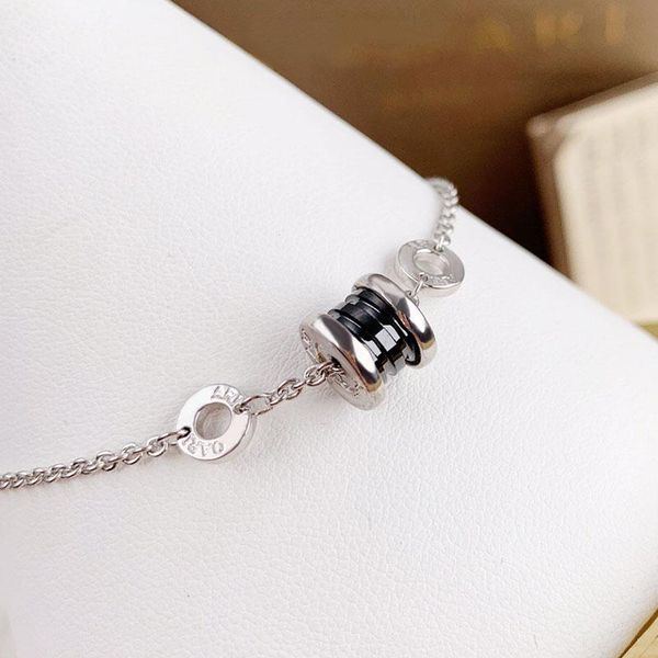 

charm bracelets luxury jewelry1:1logo roman classic spiral ceramic bracelet fashion brand bvl jewelry female, Golden;silver