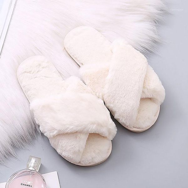 

slippers shoes woman 2021 winter female home slipper women flip flop zapatos mujer warm flock1, Black