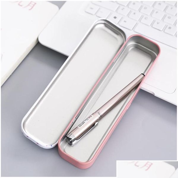 

minimalism iron tinplate creative stationery box tin pencil box cartoon pencil case scho jllydb home003