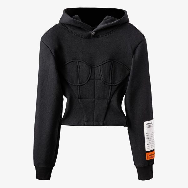 

women's hoodies & sweatshirts women crop hoodie high waist spring autumn hooded sweatshirt stretch tracksuit street, Black