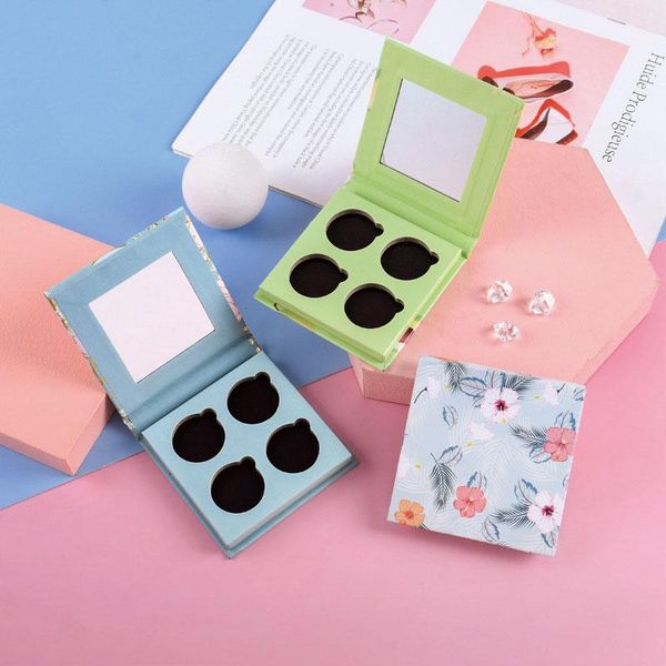 

storage bottles & jars 30pcs empty magnetic makeup palette professional paper eyeshadow cosmetic box with aluminum pans
