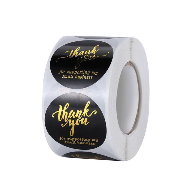 

gift wrap 500pcs/roll sealing stickers "thank you for..." design diary scrapbooking festival birthday decorative labels