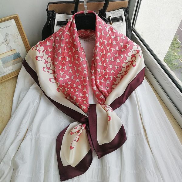 

scarves fashion prints 100% silk scarf wraps 88*88cm, Blue;gray