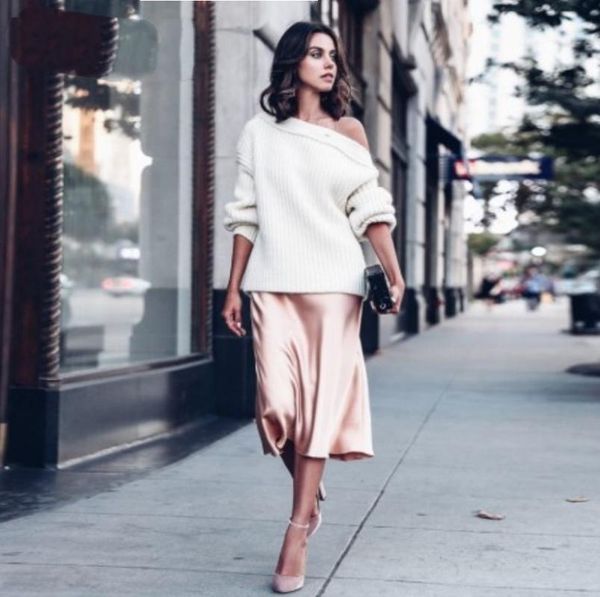 

skirts summer women yellow pink office silk skirt 2021 vintage korean style long high waist midi for a-line elegant, Black