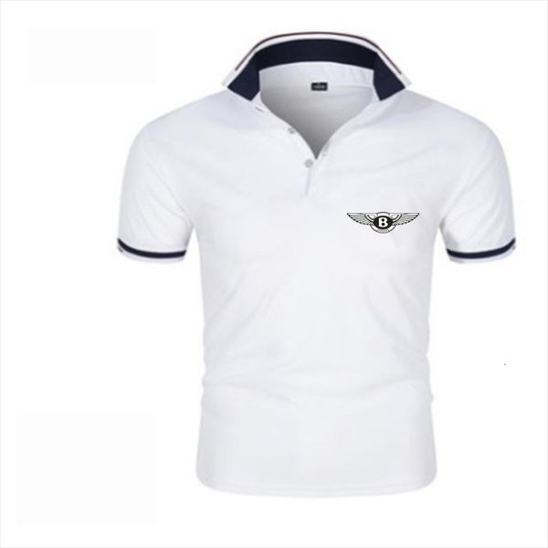 

summer shirt short sleeve pure mens polo color printing thin breathable, White;black