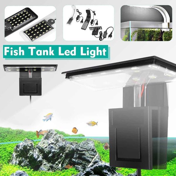 

aquariums lighting super slim led aquarium lights clip-on plants grow light 5w/10w/15w aquatic freshwater lamps waterproof lamp for fish tan