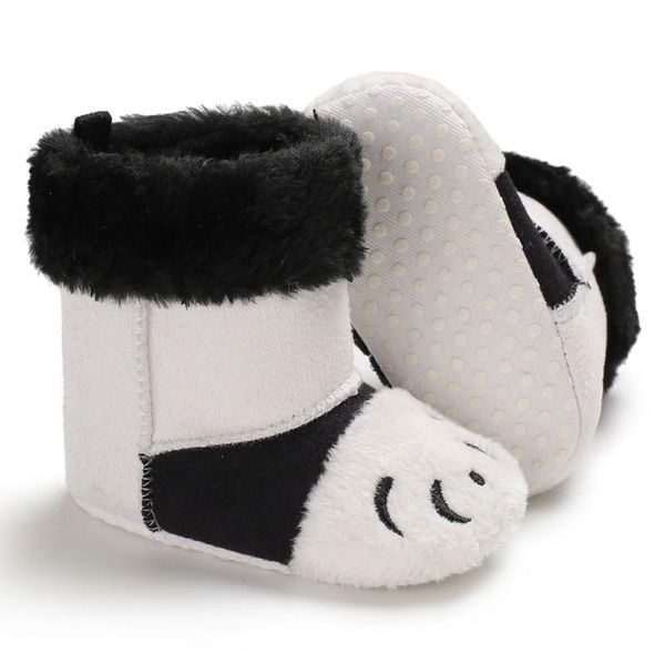 

warm winter cartoon cotton baby toddler boots cute leisure soft bottom boots baby toddler 1, Black;grey