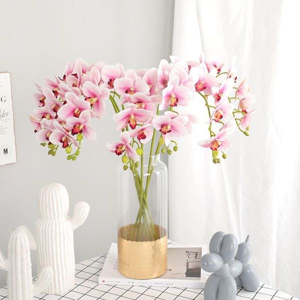 

decorative flowers & wreaths artificial butterfly orchid simulation flower fake moth fashion beautiful 70cm 3d printed desktop