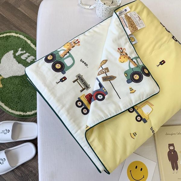 

blankets & swaddling kids thin quilt cotton made cartoon children duvet with filler baby comforter toddler beddings summer cool