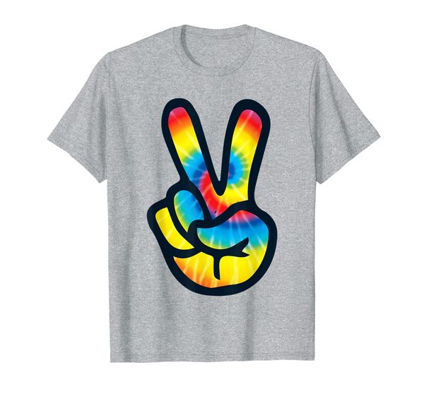 

Tie Dye Peace Sign Hand T-Shirt | V Symbol 60s 70s 80s Tee, Mainly pictures