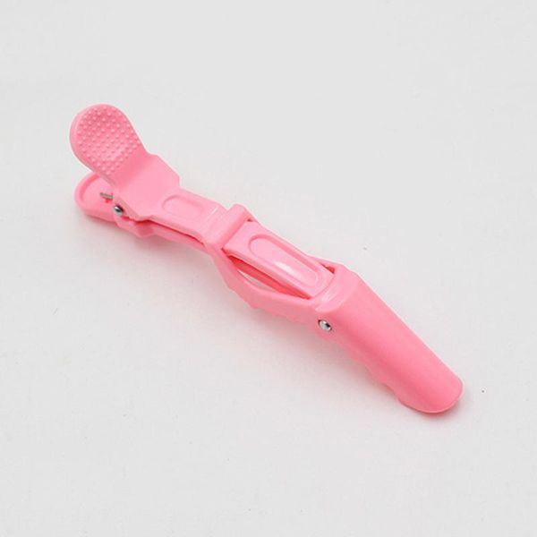 

20pcs professional positioning alligator clip hairdressing clips duck clamps hair salon styling grip (black, red, pink, purple)