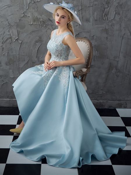 

new nice 2021 lace asymmetrical scoop bead appliques prom women banquet high low evening party vintage formal gown alye, White;pink