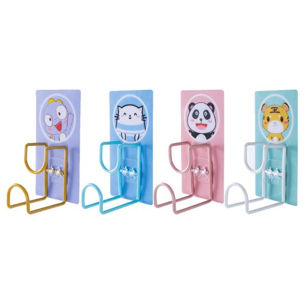 

hooks & rails 4pcs drill-washbasin wall bathroom basin storage racks hanging