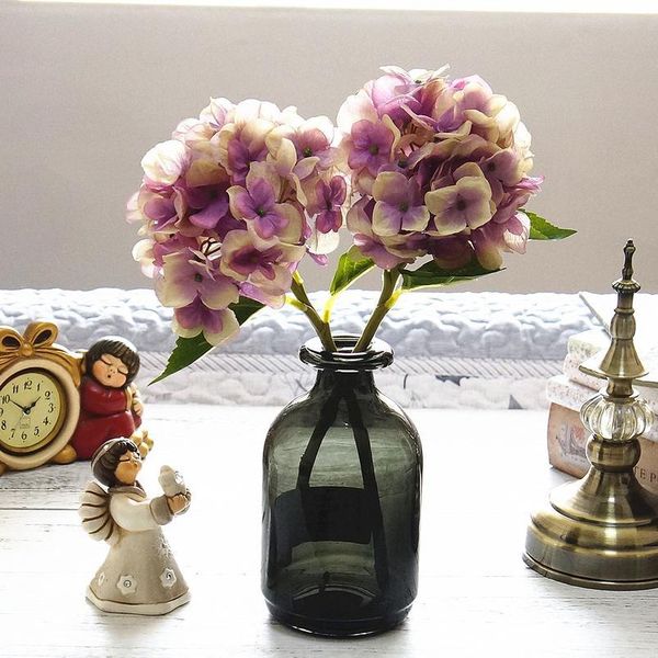 

small short branch british hydrangea flower box material vases for home decor soft wedding handmade diy wreath artificia qylprl