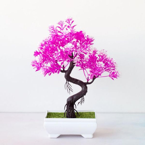 

decorative flowers & wreaths bonsai pine trees plants potted decors home decoration ornament indoor