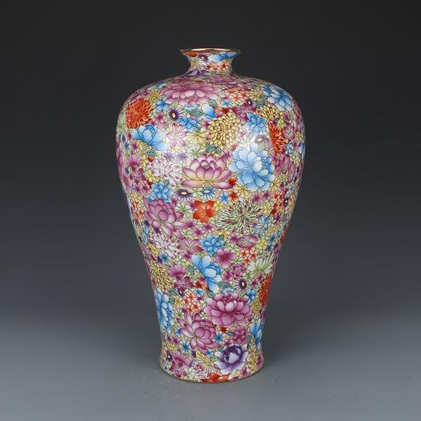 

vases yongzheng, the qing dynasty, painted with gold patterns, meiping vase antique collection flower large