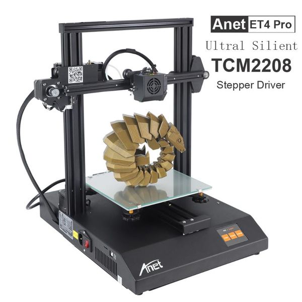 

printers anet et4 pro 3d printer high accurate tmc2208 support resume power failure printing fdm kit diy with 10m filament