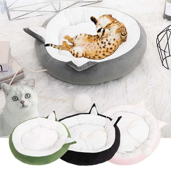 

cat beds & furniture winter warm bed suede kennel house cushion puppy mat sofa supplies fur ball pet accessories