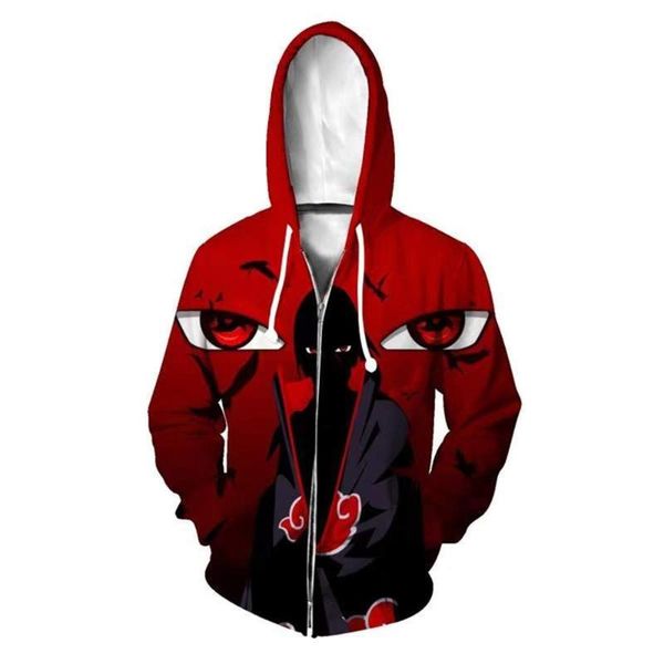 

men's hoodies & sweatshirts autumn spring 3d men sweatshirt fashion cosplay women casual zipper hooded jacket streetwear clothing, Black