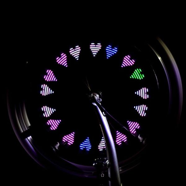 

bike caps wheel light led wheel gas nozzle light 12 patterns cycling accessory