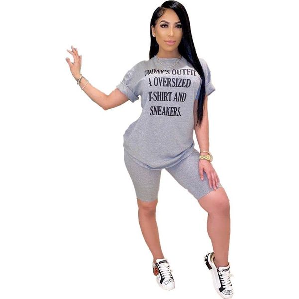 

breathable two piece set print women outfits crop tracksuit short letter casual supplies sleeve clothes designer shorts fitness sum jclp, Black