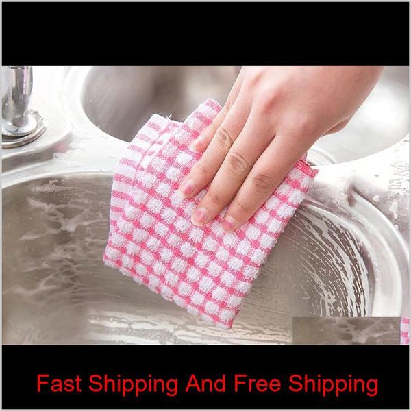 

new kitchen dish towels cotton soft microfibre double-sided absorbent non-stick oil wash bowl towels kitchen cleanin qyliax pthome