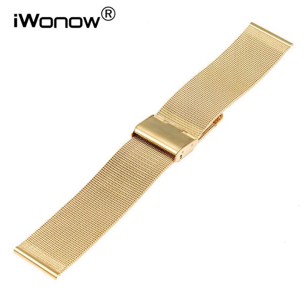 

watch bands stainless steel band 22mm for samsung gear s3 classic / frontier hook buckle strap replacement wrist belt bracelet + tool, Black;brown